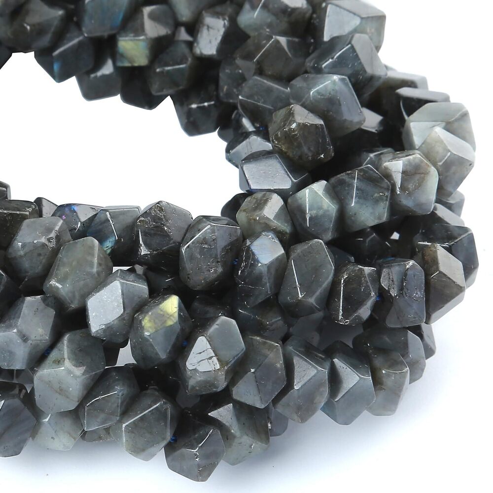 2167 6x11MM 50PCS Labradorite Gemstone Natural Beads 15 Inch Irregular